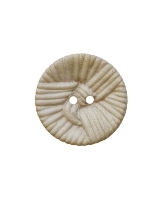 polyamide button round shape ball-of-yarn-look  2 holes - Size: 25mm - Color: beige - Art.No.: 375105