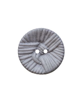 polyamide button round shape ball-of-yarn-look  2 holes - Size: 25mm - Color: blue - Art.No.: 375109