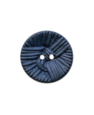 polyamide button round shape ball-of-yarn-look  2 holes - Size: 25mm - Color: blue - Art.No.: 375110