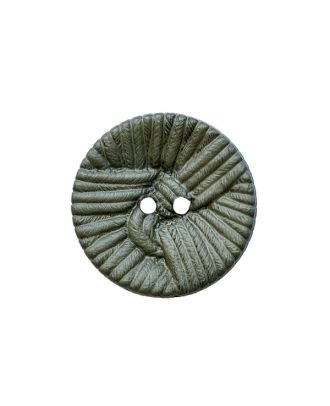 polyamide button round shape ball-of-yarn-look  2 holes - Size: 25mm - Color: green - Art.No.: 375112