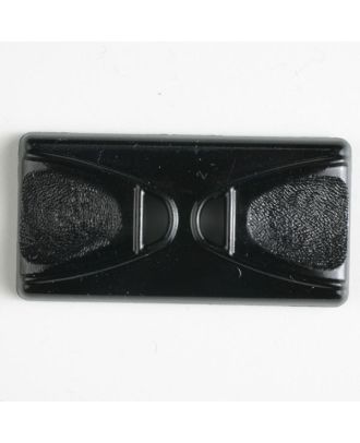 polyamide button oblong shape with 2 holes - Size: 45mm - Color: black - Art.No.: 420109
