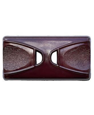 polyamide button oblong shape with 2 holes - Size: 45mm - Color: brown - Art.No.: 425102