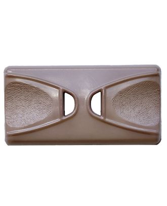 polyamide button oblong shape with 2 holes - Size: 45mm - Color: brown - Art.No.: 425103