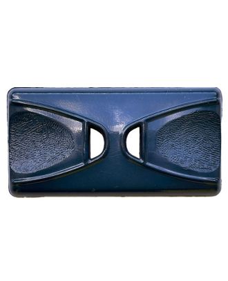 polyamide button oblong shape with 2 holes - Size: 45mm - Color: blue - Art.No.: 425105
