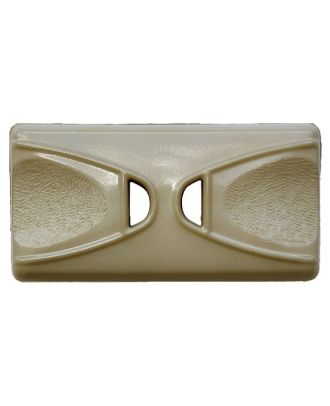 polyamide button oblong shape with 2 holes - Size: 45mm - Color: light green - Art.No.: 425106