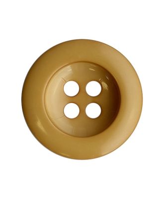 polyamide button with shiny surface and 4 holes - Size: 28mm - Color: beige - Art.No.: 384100