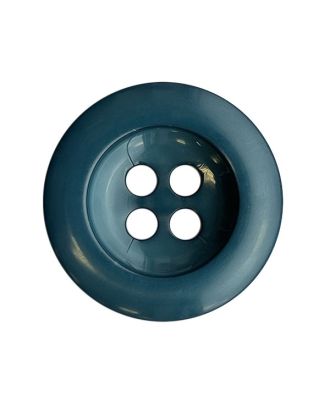 polyamide button with shiny surface and 4 holes - Size: 28mm - Color: dark green - Art.No.: 384105