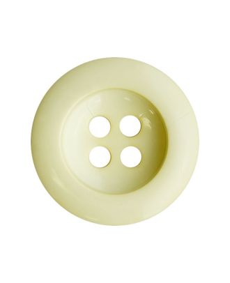 polyamide button with shiny surface and 4 holes - Size: 28mm - Color: yellow - Art.No.: 384108