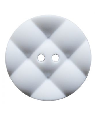 polyamide button round with pillow-shaped surface and 2 holes - Size: 18mm - Color: weiß - Art.No.: 311110