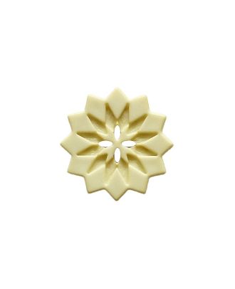 polyamide button star-shaped with 2 holes - Size: 18mm - Color: yellow - Art.No.: 314126