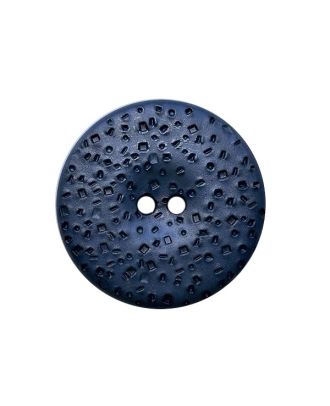 polyamide button round shape structured surface with 2 holes - Size: 28mm - Color: blue - Art.No.: 385110