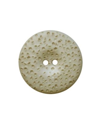 polyamide button round shape structured surface with 2 holes - Size: 28mm - Color: light green - Art.No.: 385111