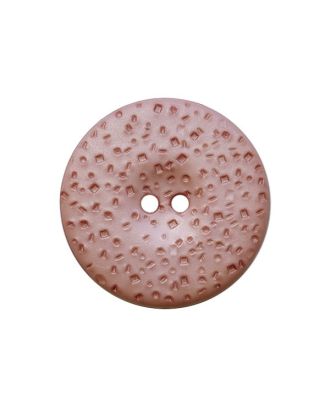 polyamide button round shape structured surface with 2 holes - Size: 28mm - Color: pink - Art.No.: 385113