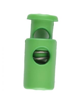 cord stopper with spring - Size: 28mm - Color: green - Art.No. 281075