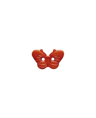 children button shape of a butterfly with 2 holes - Size: 15mm - Color: red - Art.No.: 281310