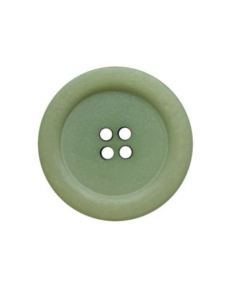 polyester button round shape with matt surface and 4 holes - Size: 28mm - Color: green - Art.No.: 385104